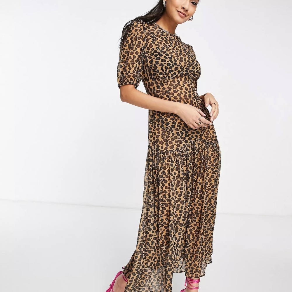 Leopard Print Maxi Dress - NWT